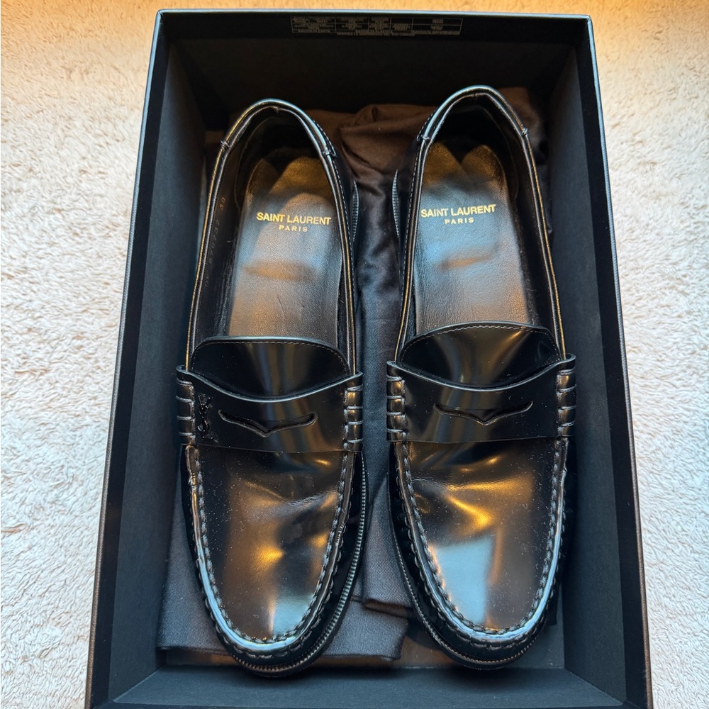 Saint Laurent Black Women’s Loafers